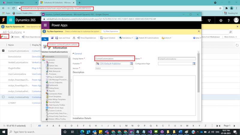 How to Move CRM Customizations  between Dynamics 365 CRM Environments using classic mode and Power Apps Maker Portal.
